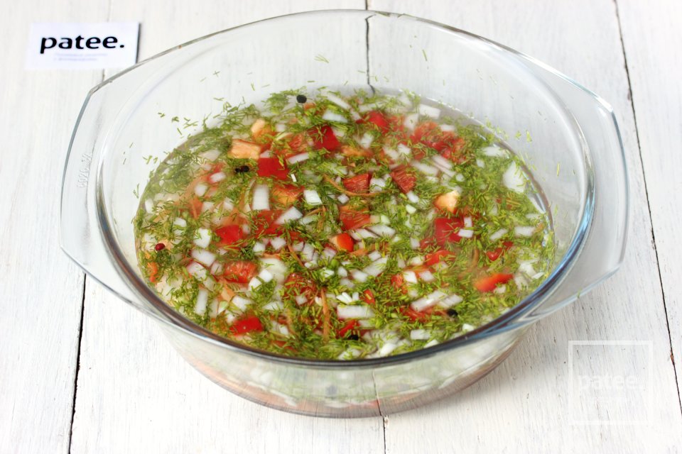 Шампиньоны, маринованные с овощами - Шаг 8