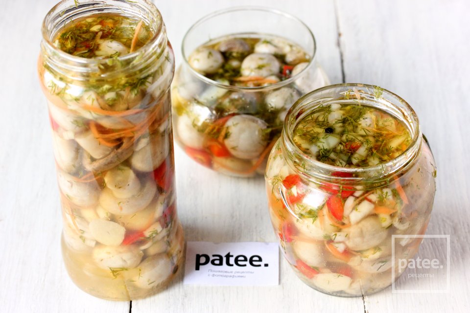 Шампиньоны, маринованные с овощами - Шаг 13