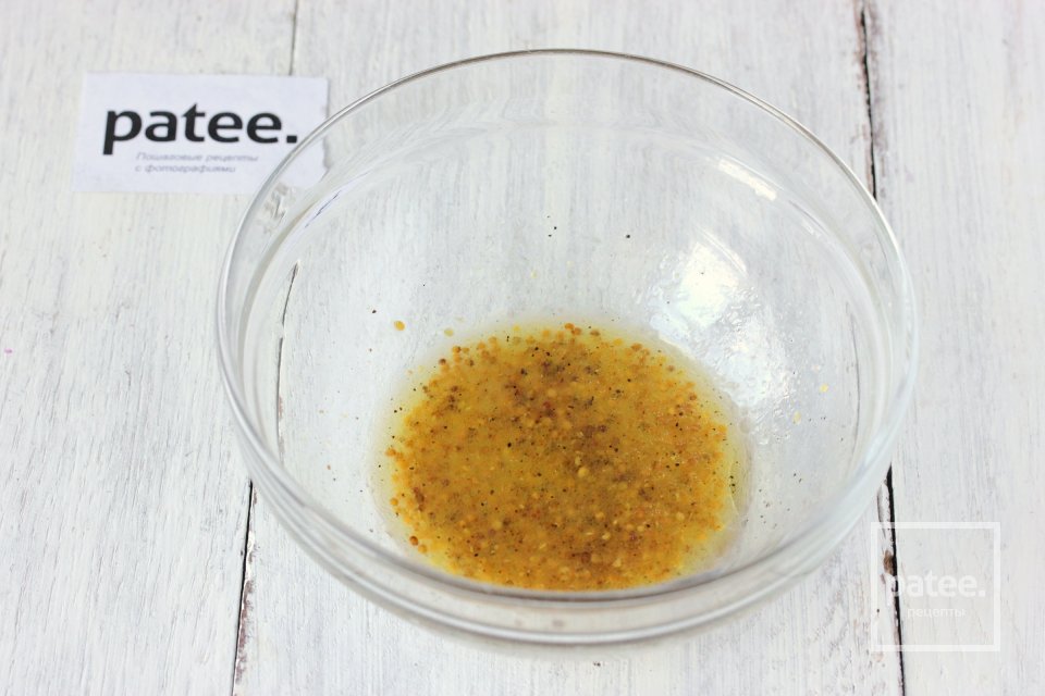 Тёплый салат с куриной печенью, свёклой и тыквой - Шаг 9