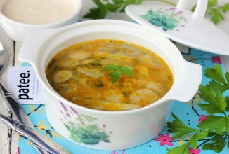 Суп из белых грибов с манной крупой