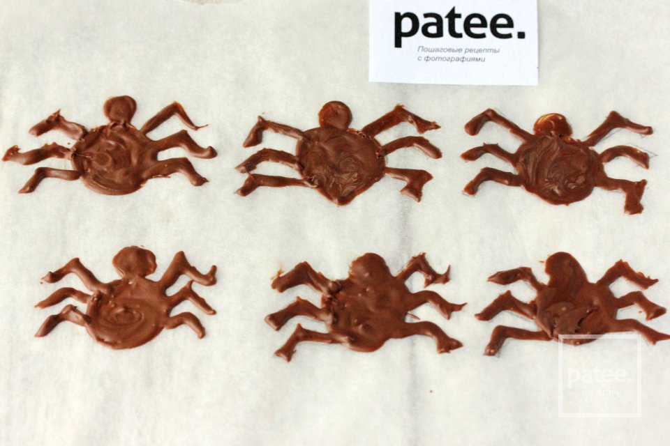 Тыквенные блины с паутинкой на Хэллоуин - Шаг 14