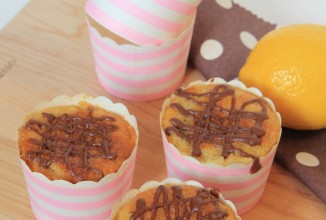 Лимонные кексы с шоколадом