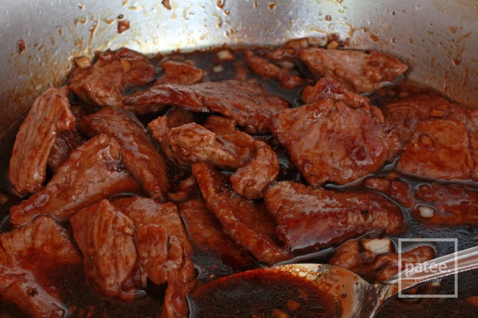 Говядина по-монгольски - Шаг 11