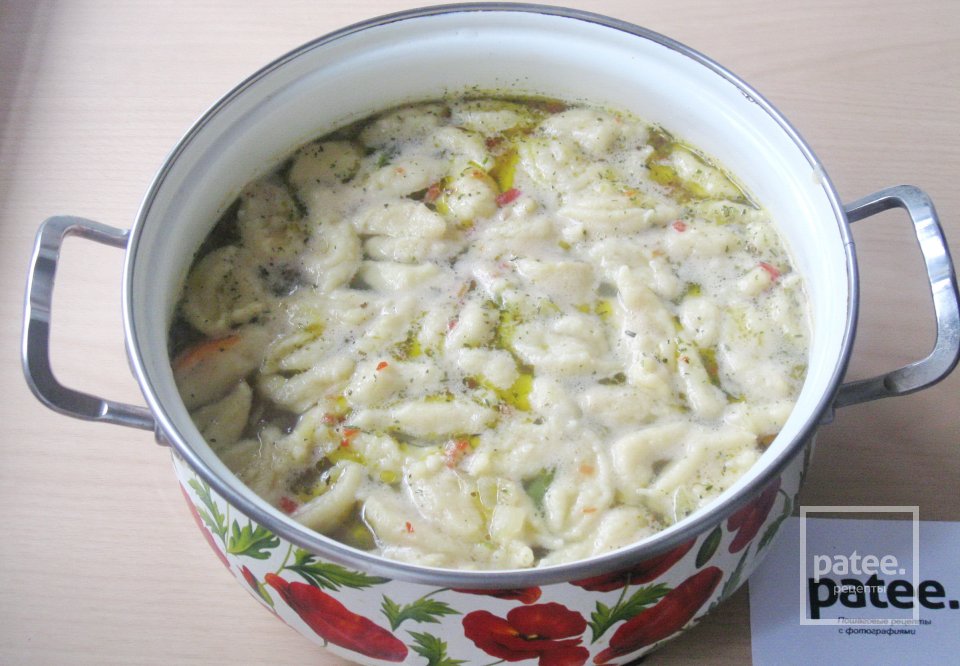 Суп с фасолью и клецками - Шаг 11