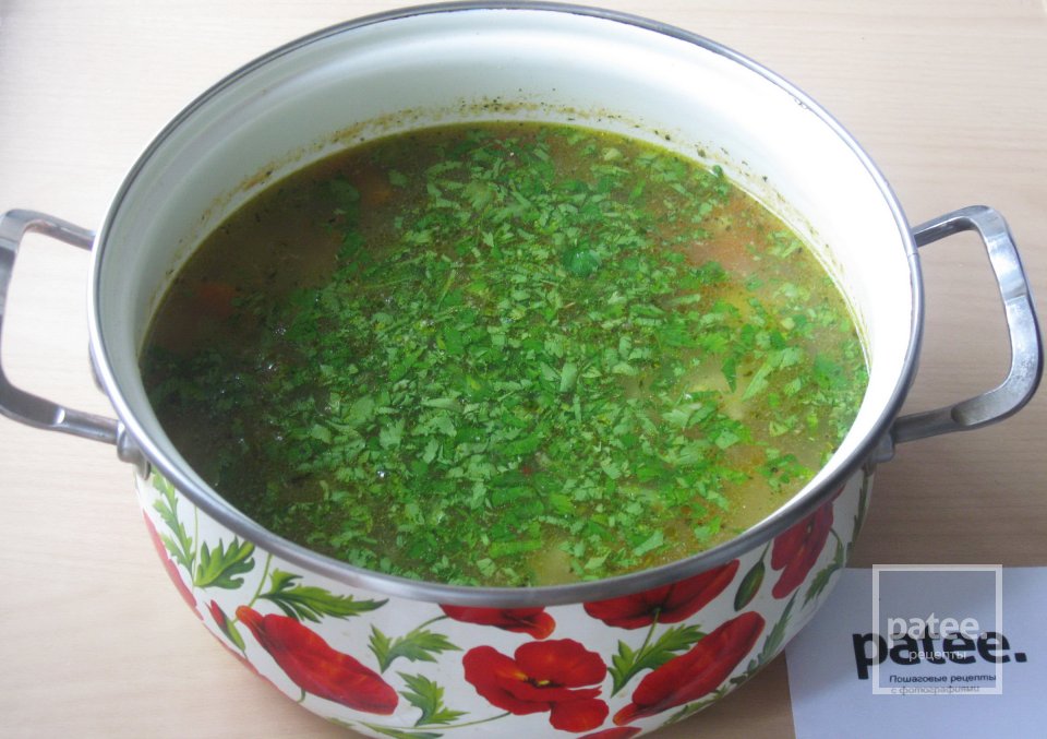 Суп с фасолью и клецками - Шаг 12