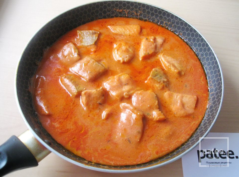 Форель в сливочно-томатном соусе - Шаг 9