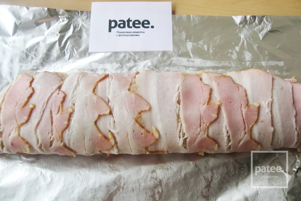 Мясной рулет с картофелем и грибами - Шаг 16