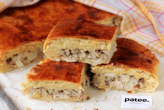 Рыбный пирог со скумбрией