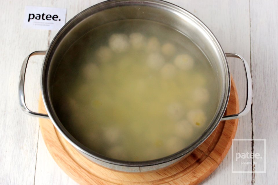 Суп с тыквой и куриными фрикадельками - Шаг 7