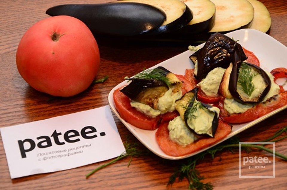 Запеченные баклажаны с творожной пастой - Шаг 13