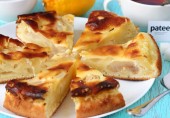 Пирог заливной с грушами