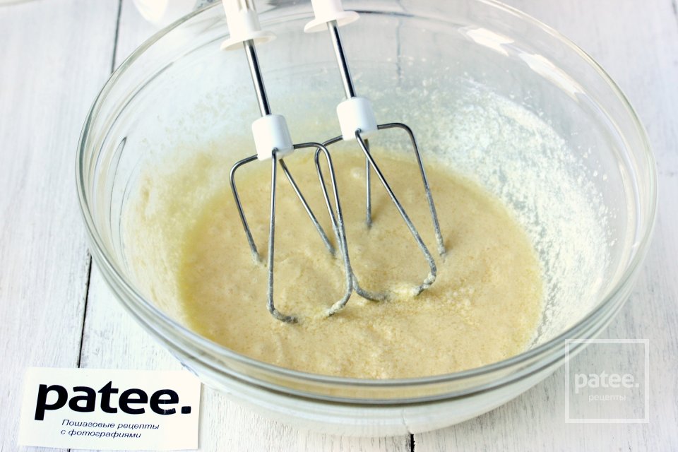 Пирог заливной с грушами - Шаг 3