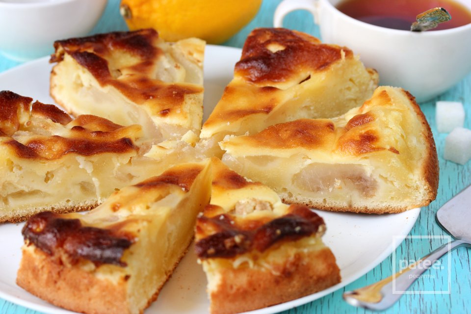 Пирог заливной с грушами - Шаг 16