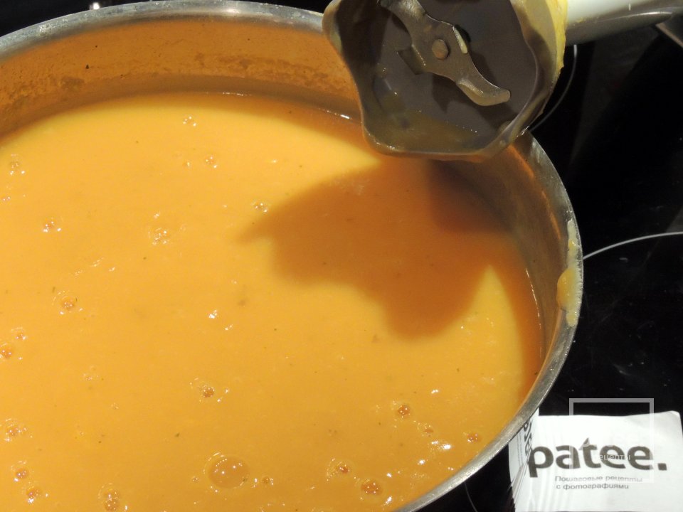 Тыквенный суп с сухариками - Шаг 13