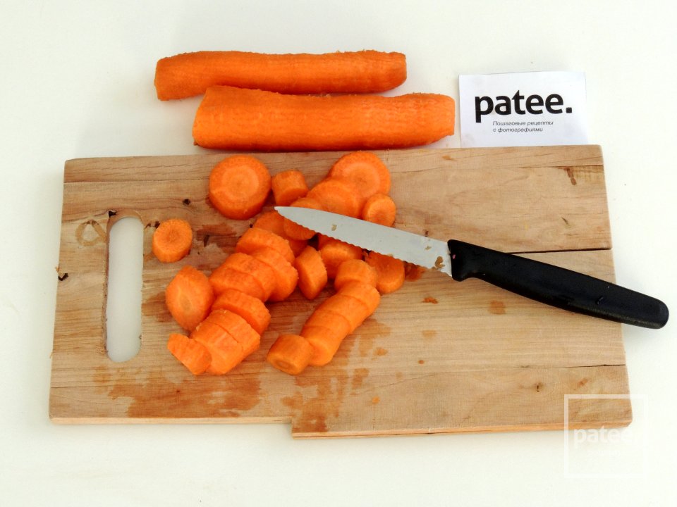 Куриное филе с сыром на апельсиновой моркови - Шаг 2