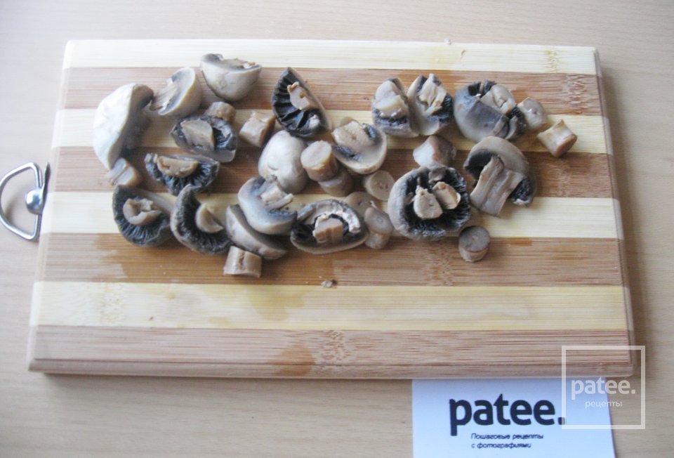 Террин из свиной рульки с грибами и каперсами - Шаг 6