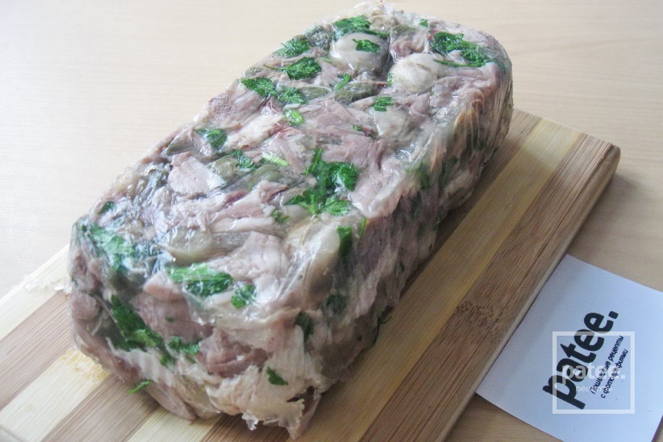 Террин из свиной рульки с грибами и каперсами - Шаг 15