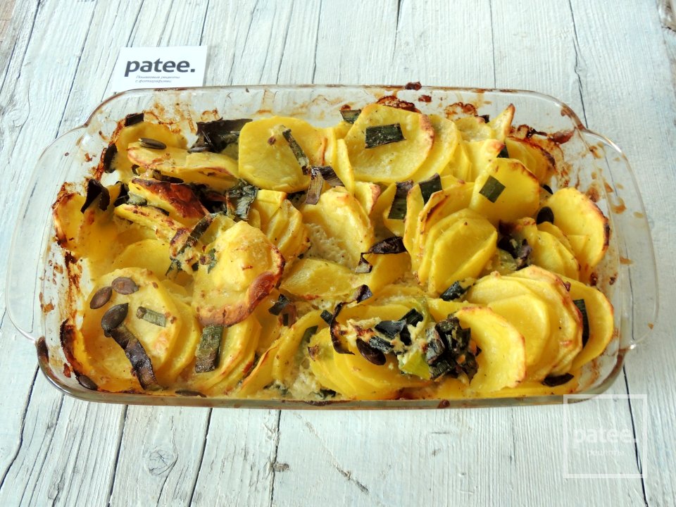 Картофельный гратен с тыквенными семечками - Шаг 13