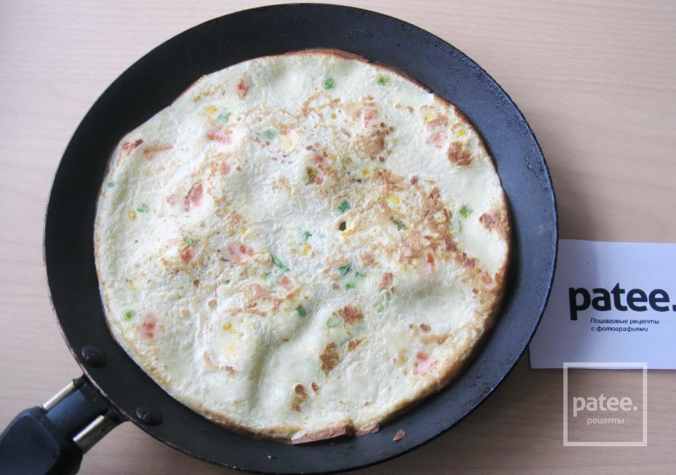 Блины с припеком с кукурузной мукой - Шаг 13