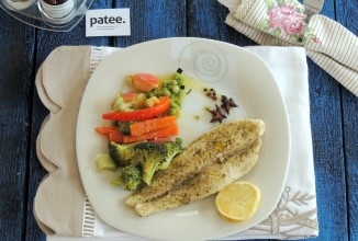 Пангасиус на овощах аль денте