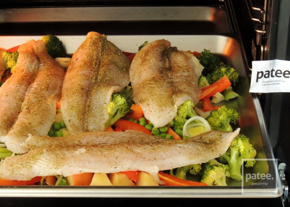 Пангасиус на овощах аль денте - Шаг 11