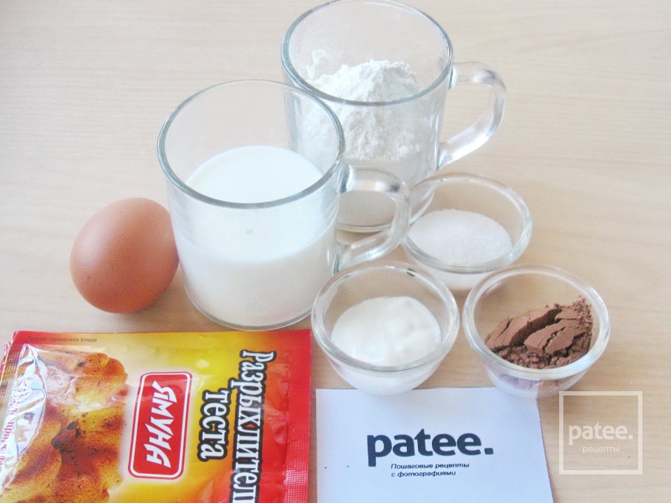 Торт Сметанник  шоколадный - Шаг 1