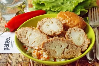 Цветная капуста в мясном фарше