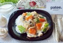 Курица с тыквой и грибами в сливках
