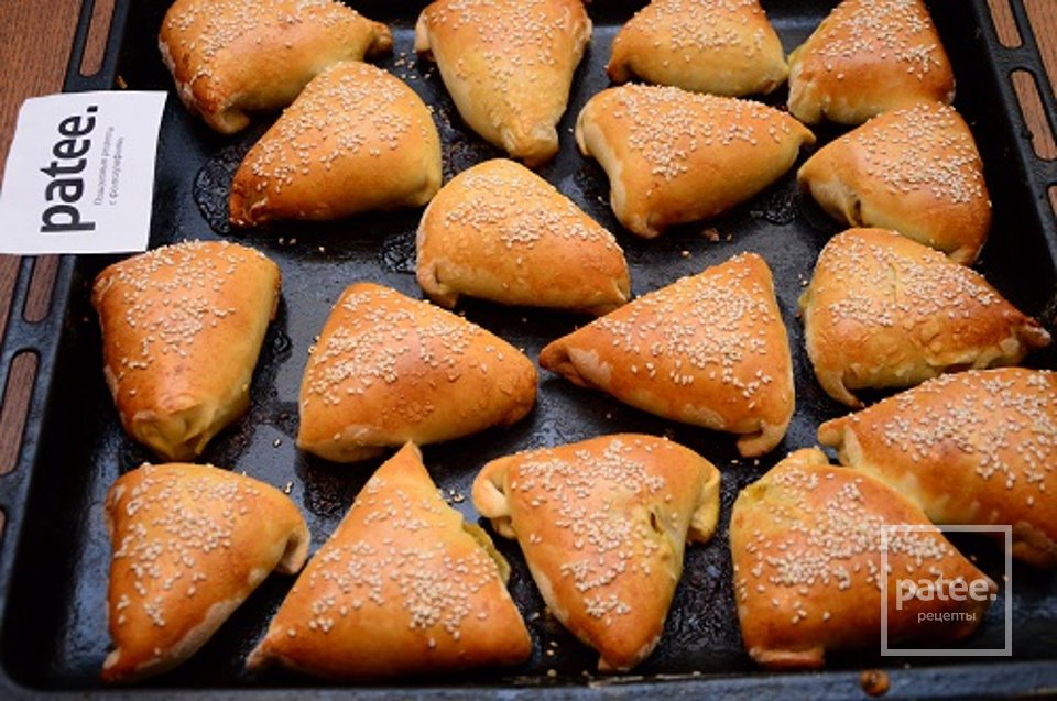 Слоенная самса с тыквой и кунжутом - Шаг 10