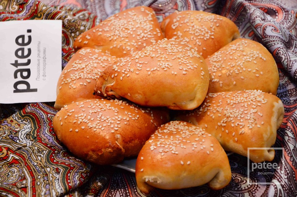 Слоенная самса с тыквой и кунжутом - Шаг 11