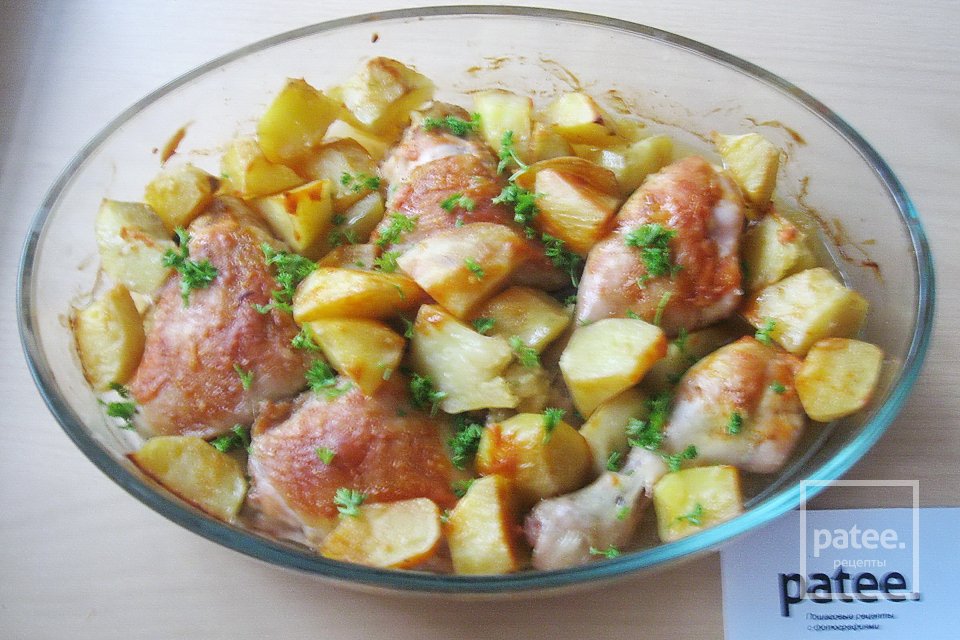 Курица в пивном маринаде с картофелем - Шаг 14