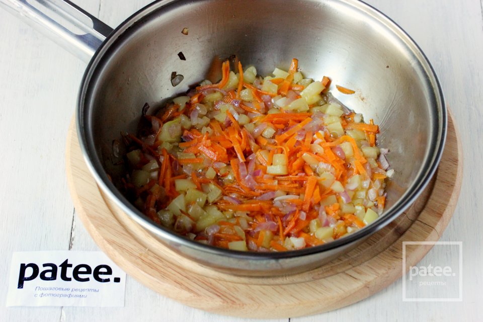 Гречневый суп с куриными желудочками - Шаг 6