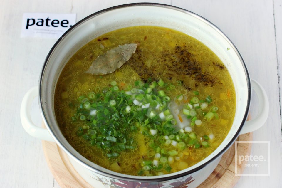 Гречневый суп с куриными желудочками - Шаг 11