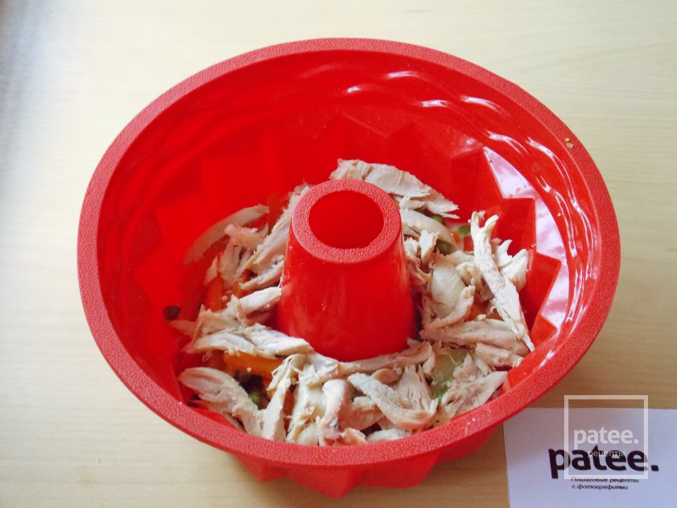 Заливное из овощей и курицы - Шаг 11