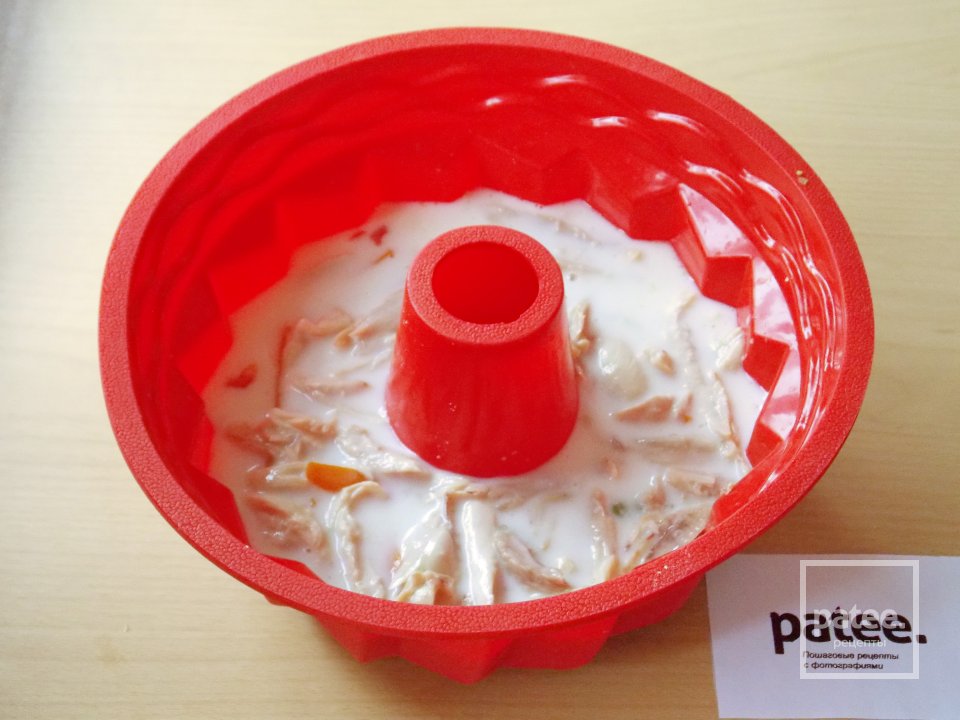 Заливное из овощей и курицы - Шаг 12