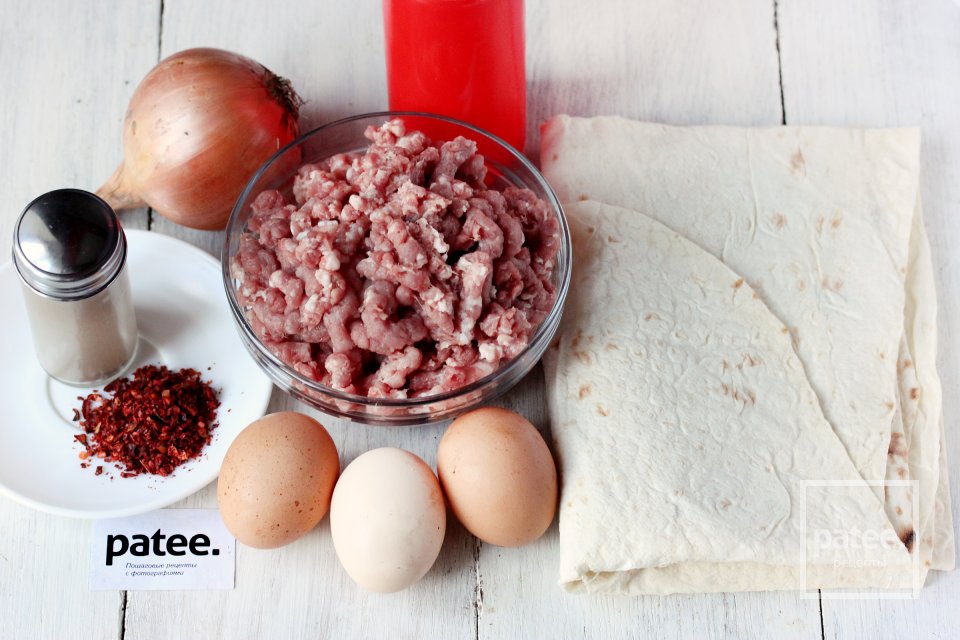 Мясной пирог Ленивец в мультиварке - Шаг 1