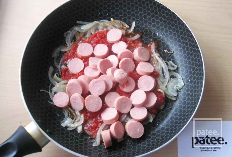 Цветная капуста с оливками и сосисками - Шаг 7