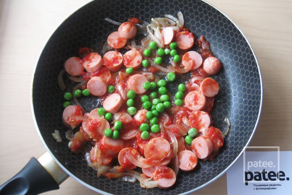 Цветная капуста с оливками и сосисками - Шаг 8