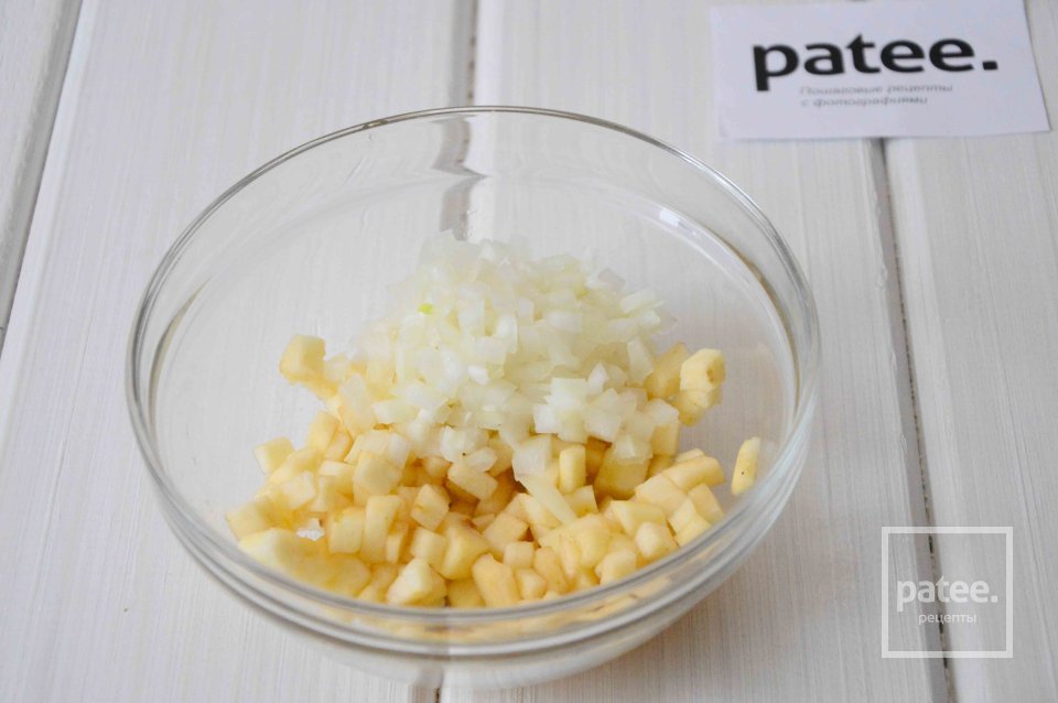 Тартар из сельди с яблоками - Шаг 7