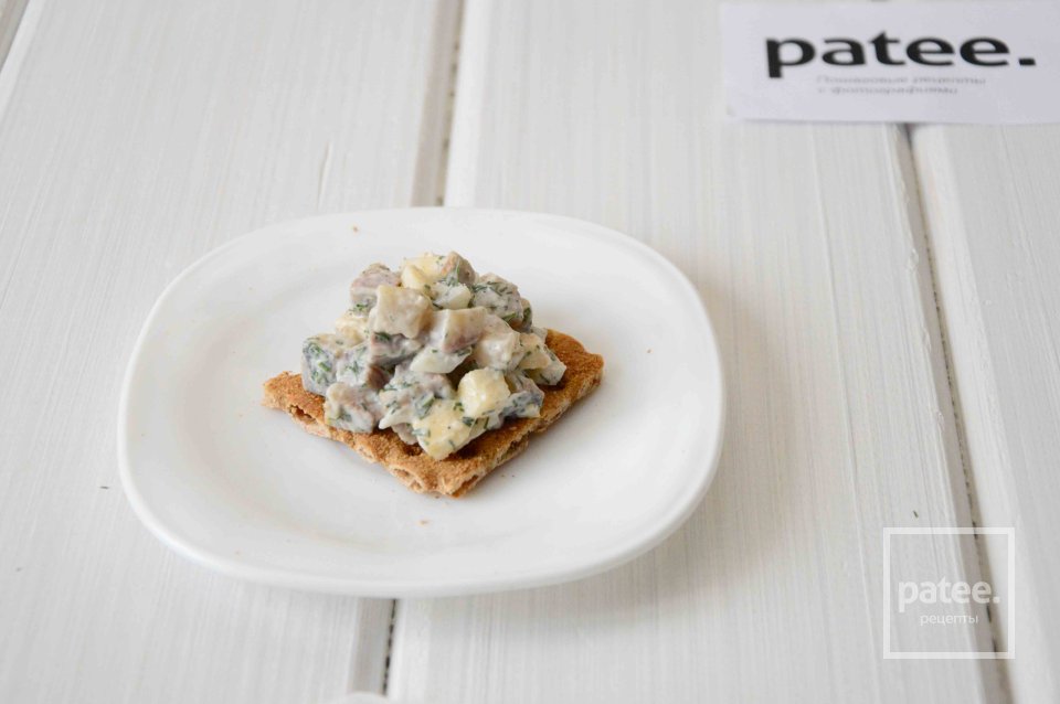 Тартар из сельди с яблоками - Шаг 14