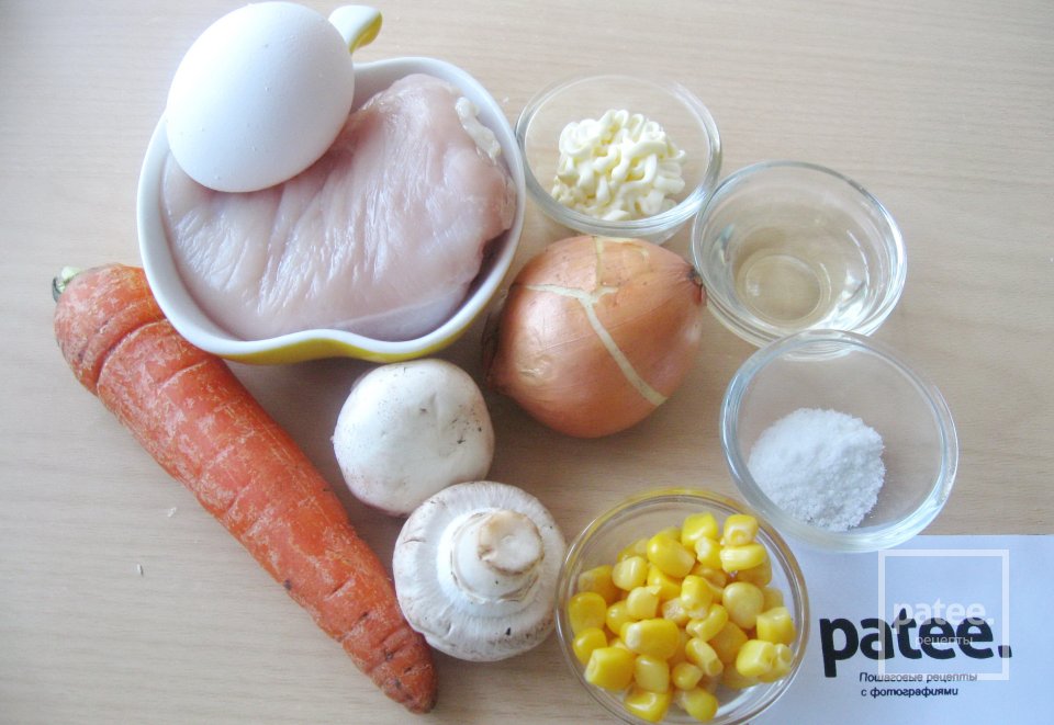 Салат Кукуруза - Шаг 1