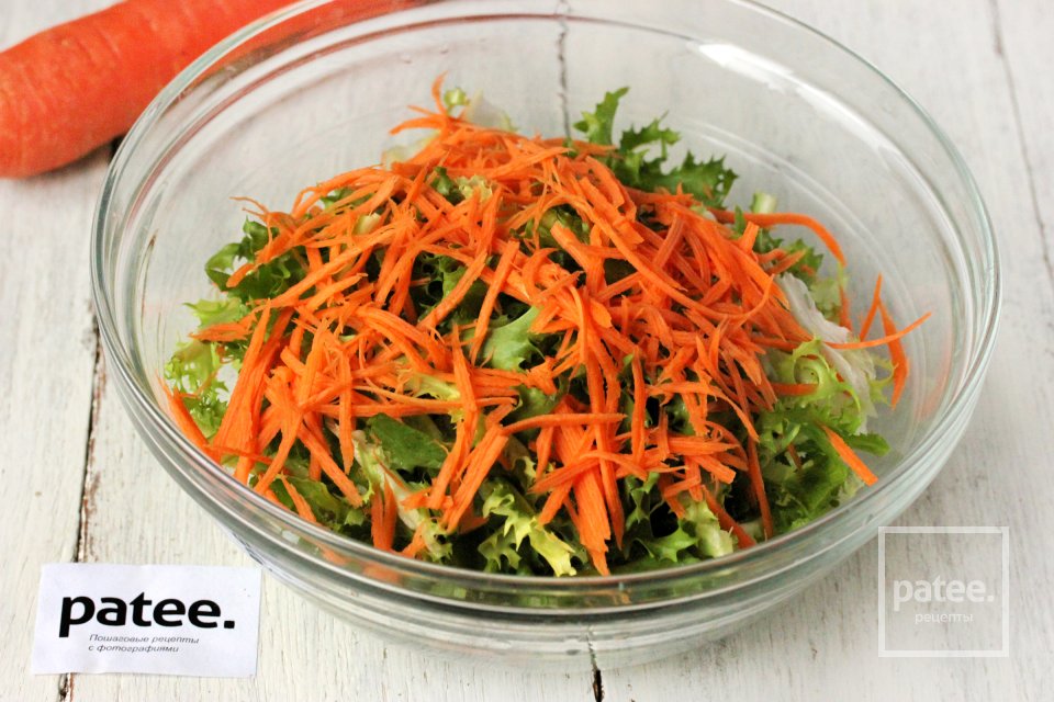 Салат с кукурузой, морковью и кунжутом - Шаг 3