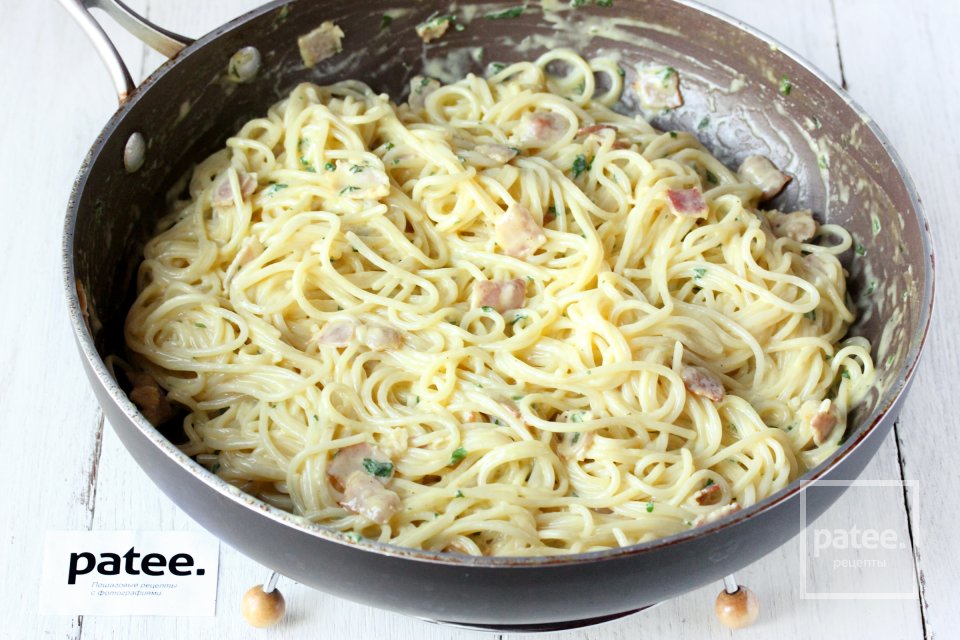 Спагетти алла карбонара - Шаг 12