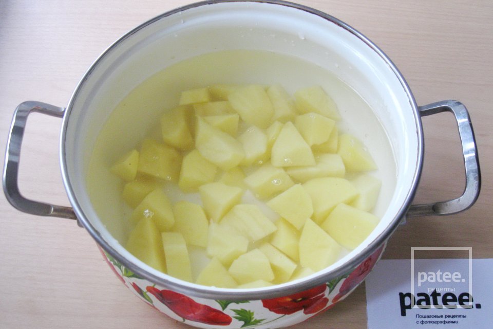 Сырный суп с семгой - Шаг 7