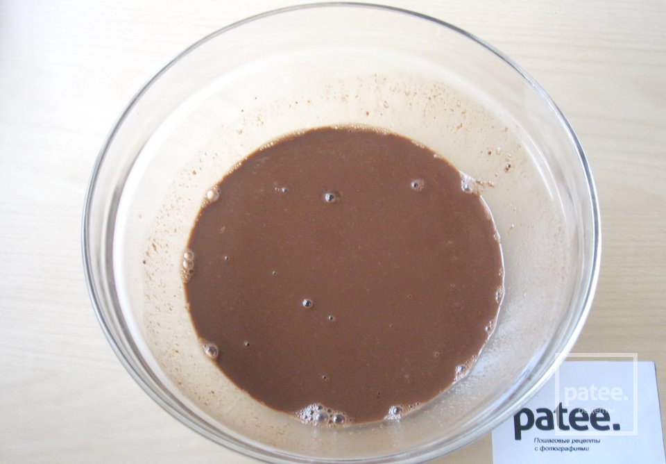 Шоколадно-кофейный пирог с кремом - Шаг 5