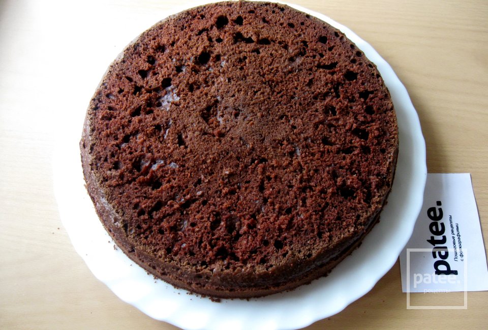 Шоколадно-кофейный пирог с кремом - Шаг 18