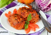 Ленивые голубцы с краснокочанной капустой