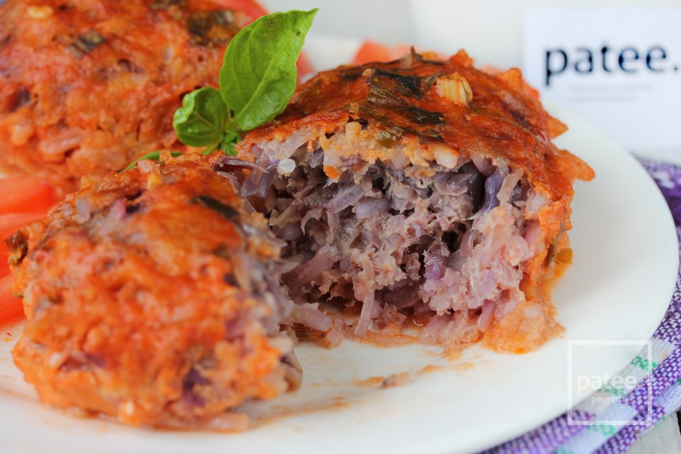 Ленивые голубцы с краснокочанной капустой - Шаг 18