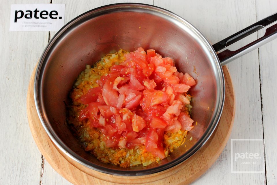 Рыбный суп из судака с креветками и помидорами - Шаг 8