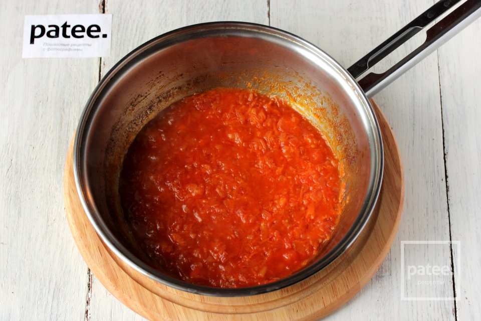 Рыбный суп из судака с креветками и помидорами - Шаг 9